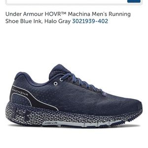 Under Armour Mens Running Shoe. HOVR MACHINA blue. Size 9.5